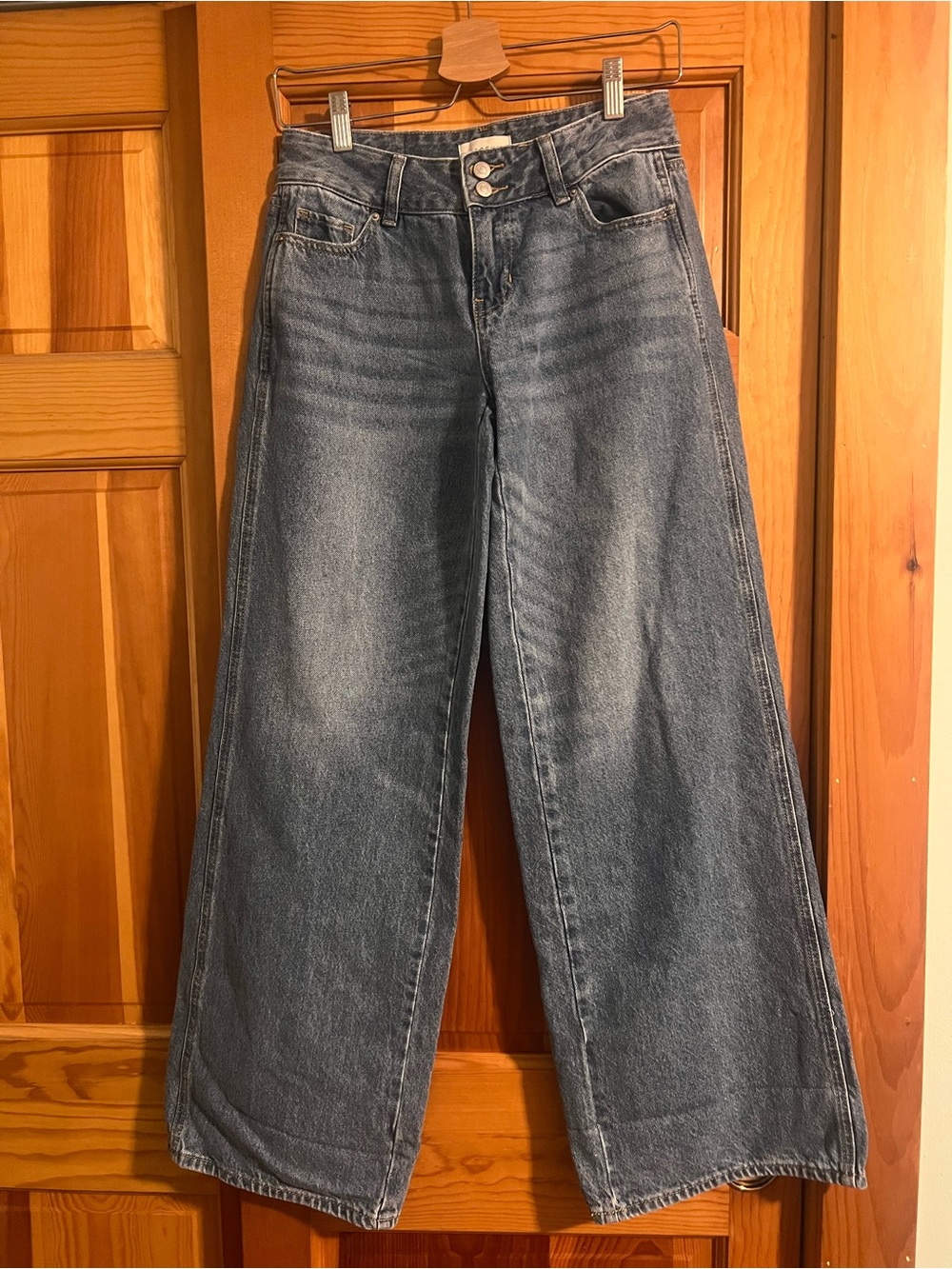 Low Rise Wide Leg Women’s Jeans - Blue